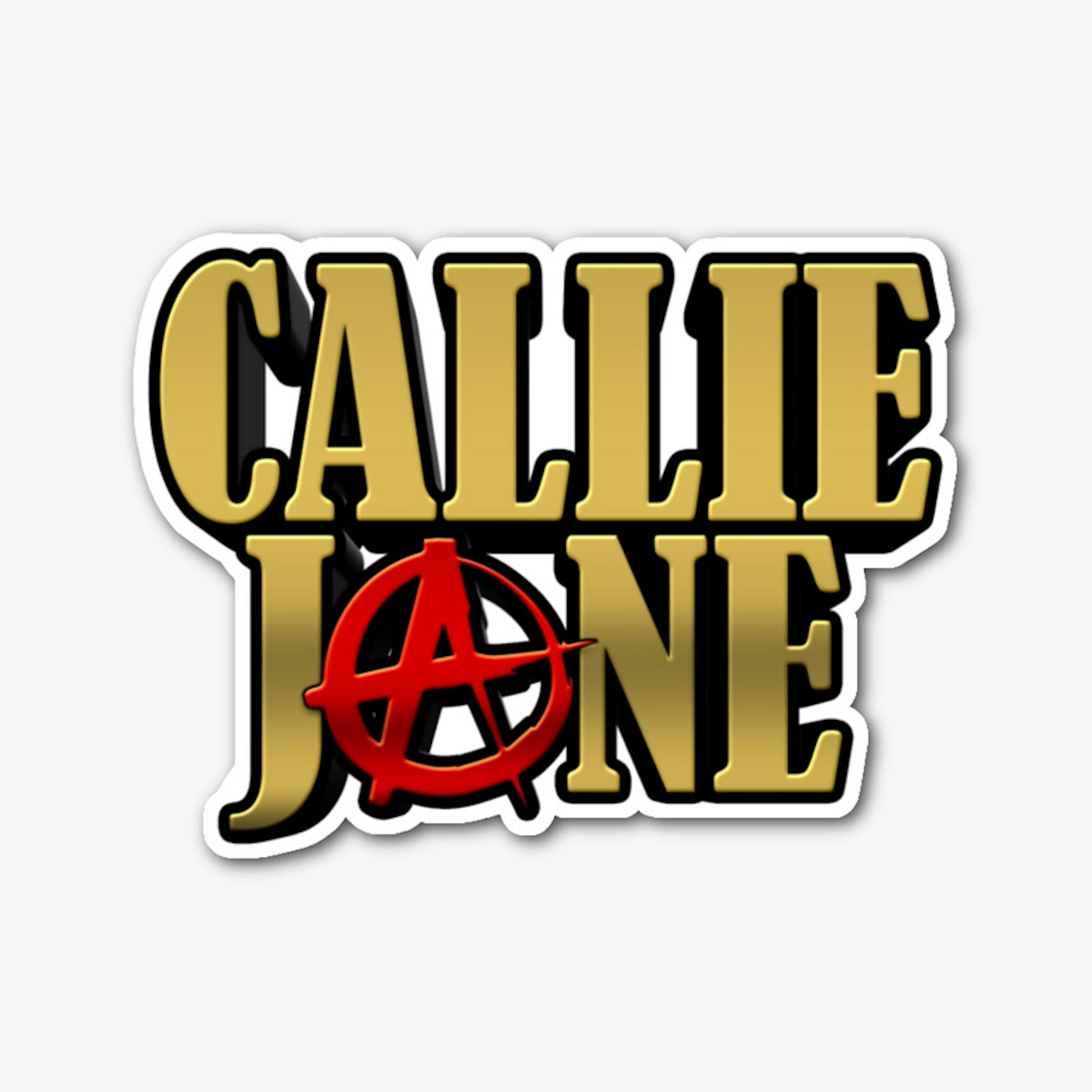 Callie Jane Logo Die Cut Sticker